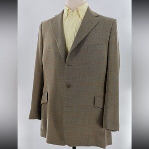 Leonard Logsdail New York Bespoke Sport Coat – Glen Check with Windowpane - 40R